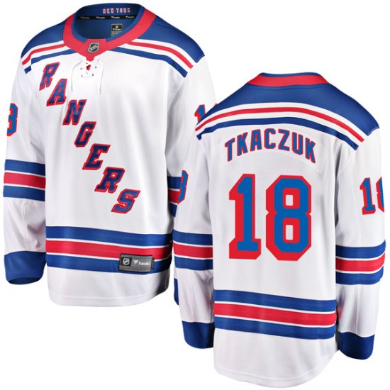 Walt Tkaczuk New York Rangers Youth Breakaway Away Fanatics Branded Jersey - White