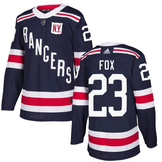 Adam Fox New York Rangers Youth Authentic 2018 Winter Classic Home Adidas Jersey - Navy Blue