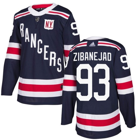 Mika Zibanejad New York Rangers Youth Authentic 2018 Winter Classic Home Adidas Jersey - Navy Blue
