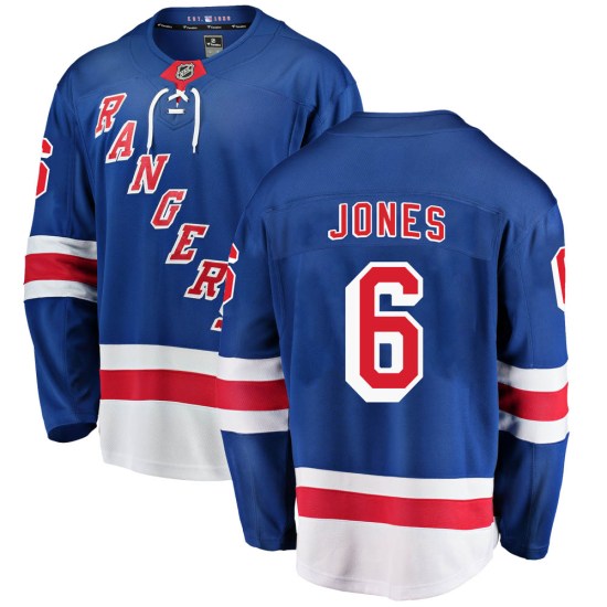 Zac Jones New York Rangers Youth Breakaway Home Fanatics Branded Jersey - Blue