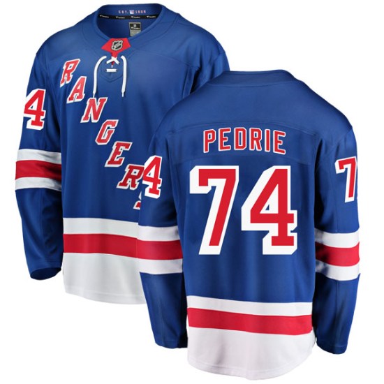 Vince Pedrie New York Rangers Youth Breakaway Home Fanatics Branded Jersey - Blue