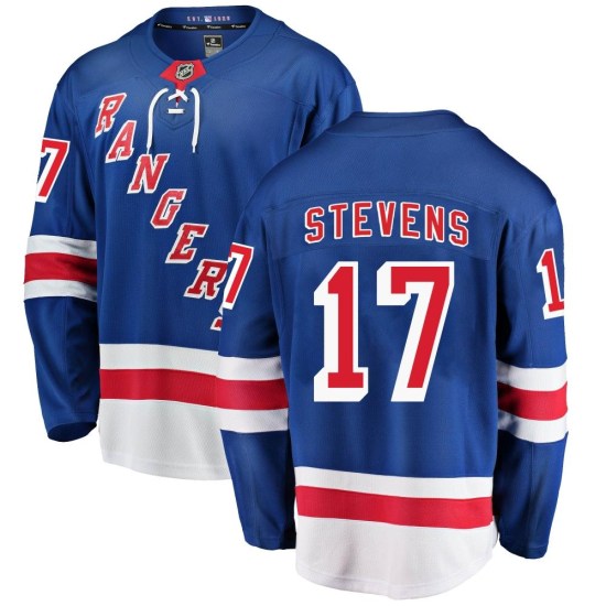 Kevin Stevens New York Rangers Youth Breakaway Home Fanatics Branded Jersey - Blue